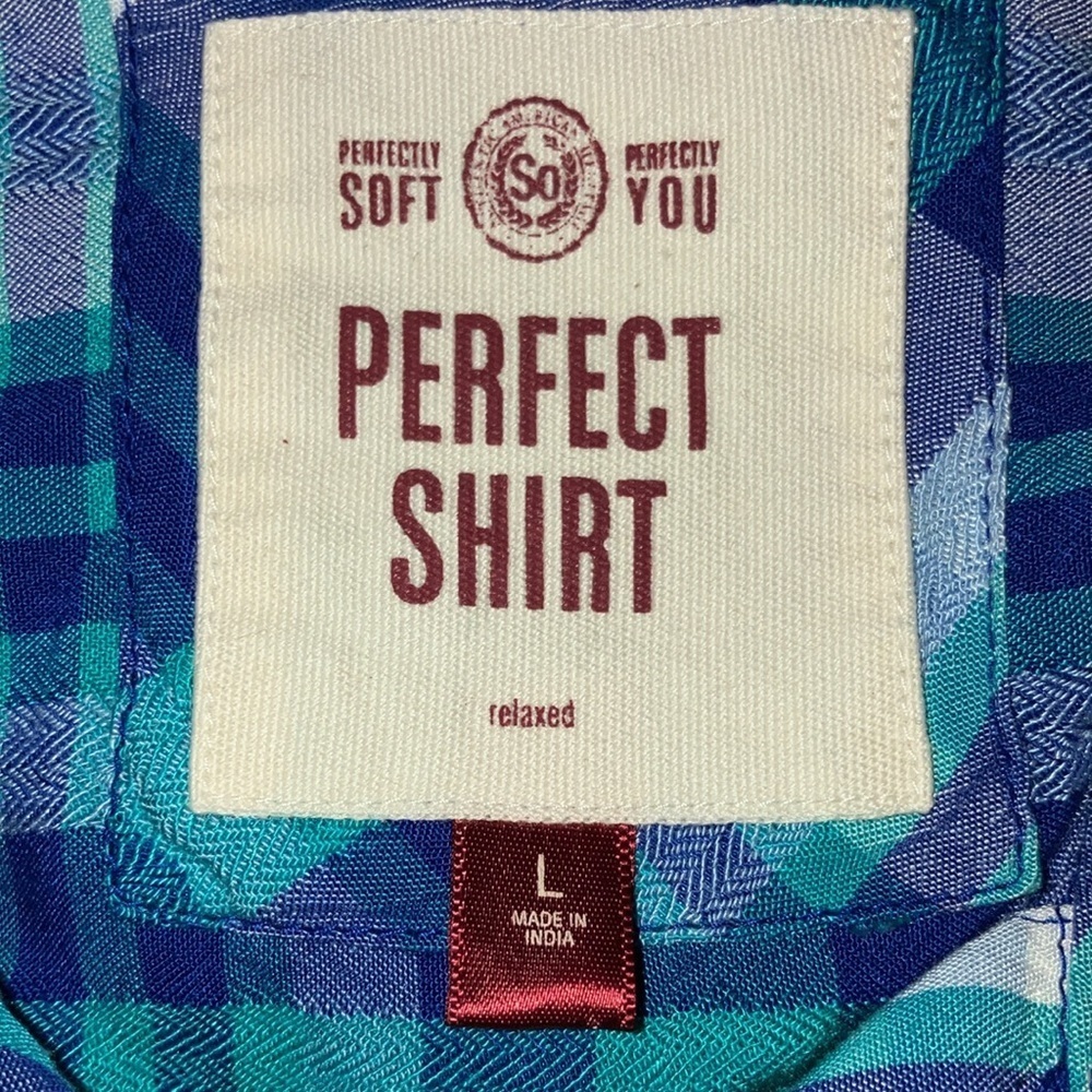 SO Plaid Long Sleeved Shirt Large NEW NWOT - Picture 7 of 7
